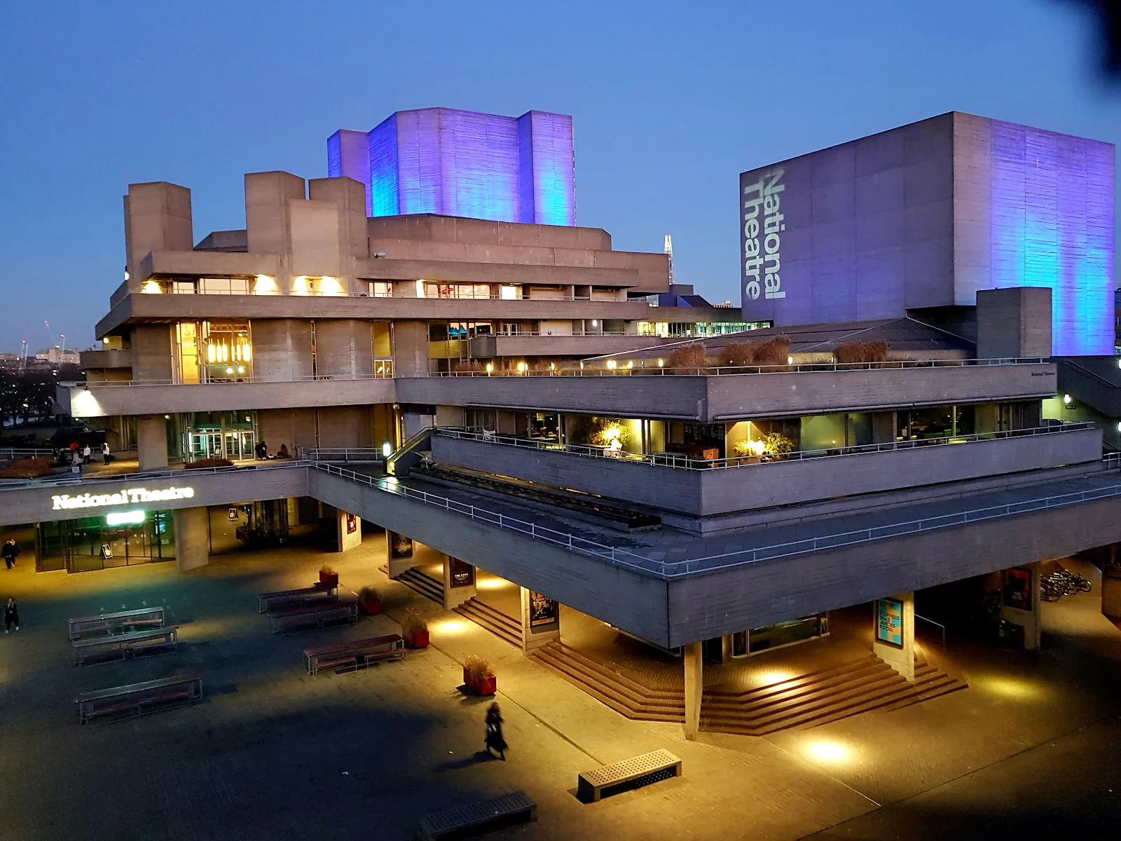 Exterior of the National Theatre on the South Bank, London