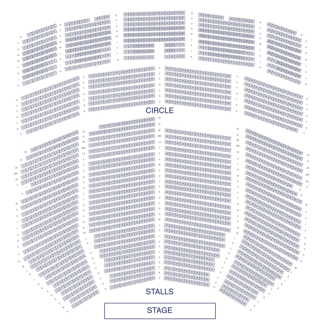 Dominion Theatre seating plan
