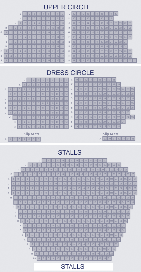 Sondheim Theatre seating plan