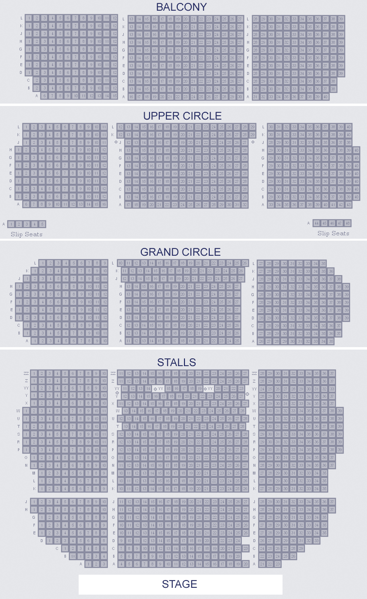 Theatre Royal Drury Lane seating plan