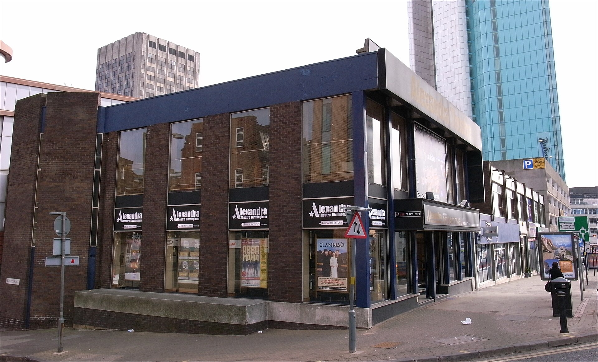 Entrance to The Alexandra theatre on Suffolk Street Queensway, Birmingham